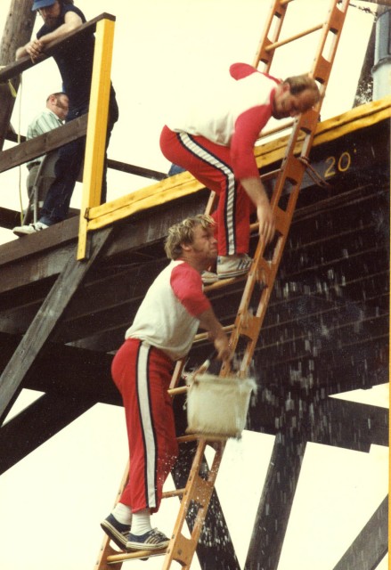 Buckets 1980: Allan Glover(top), Dale Butler